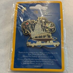 Disney Magical Fireworks Voyage Pin - Gold and Blue